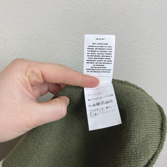 Pendleton National Park Stripe Beanie Fold Over Green Gorpcore Knit Unisex OS - Picture 15 of 16